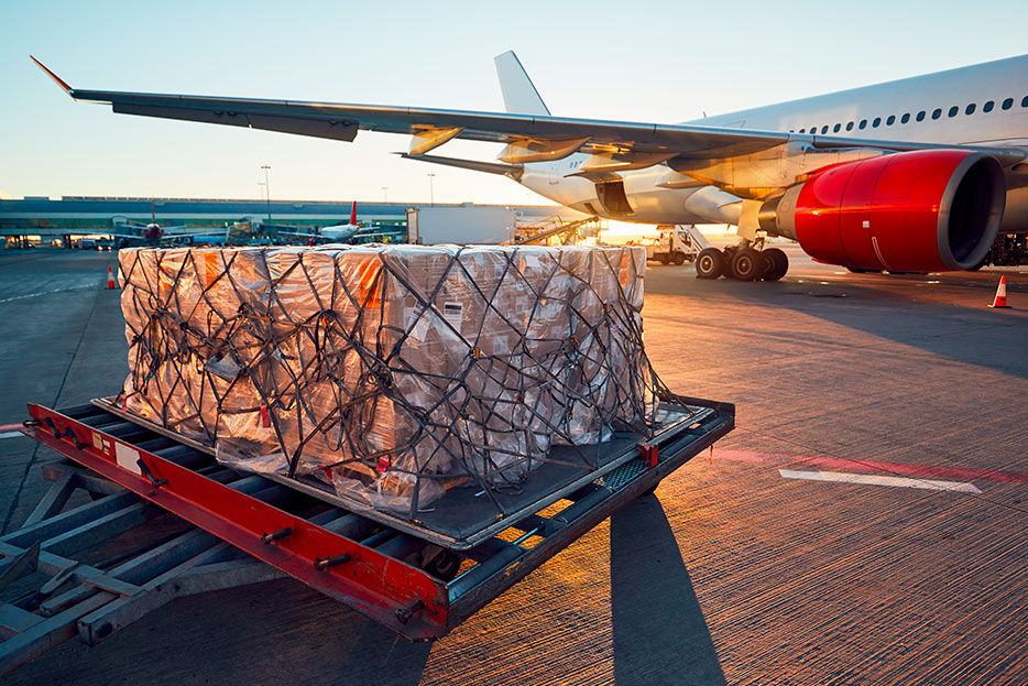 Proceso comercial con transporte aéreo