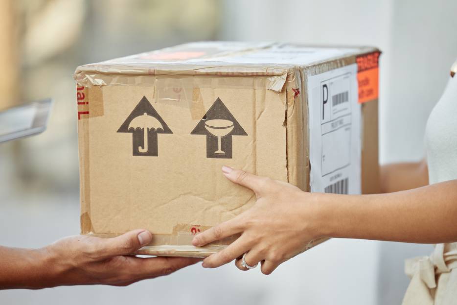 person delivering an importation package