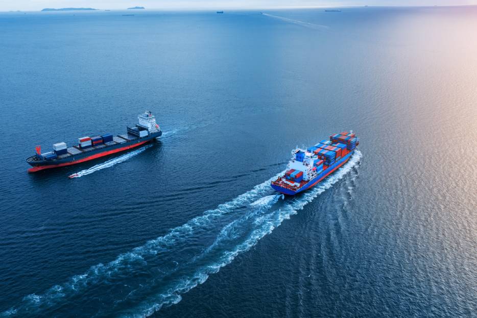 ships with containers for importation