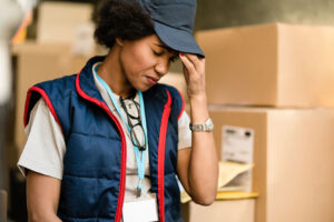 Worker decides how to handle damaged goods in customs checks